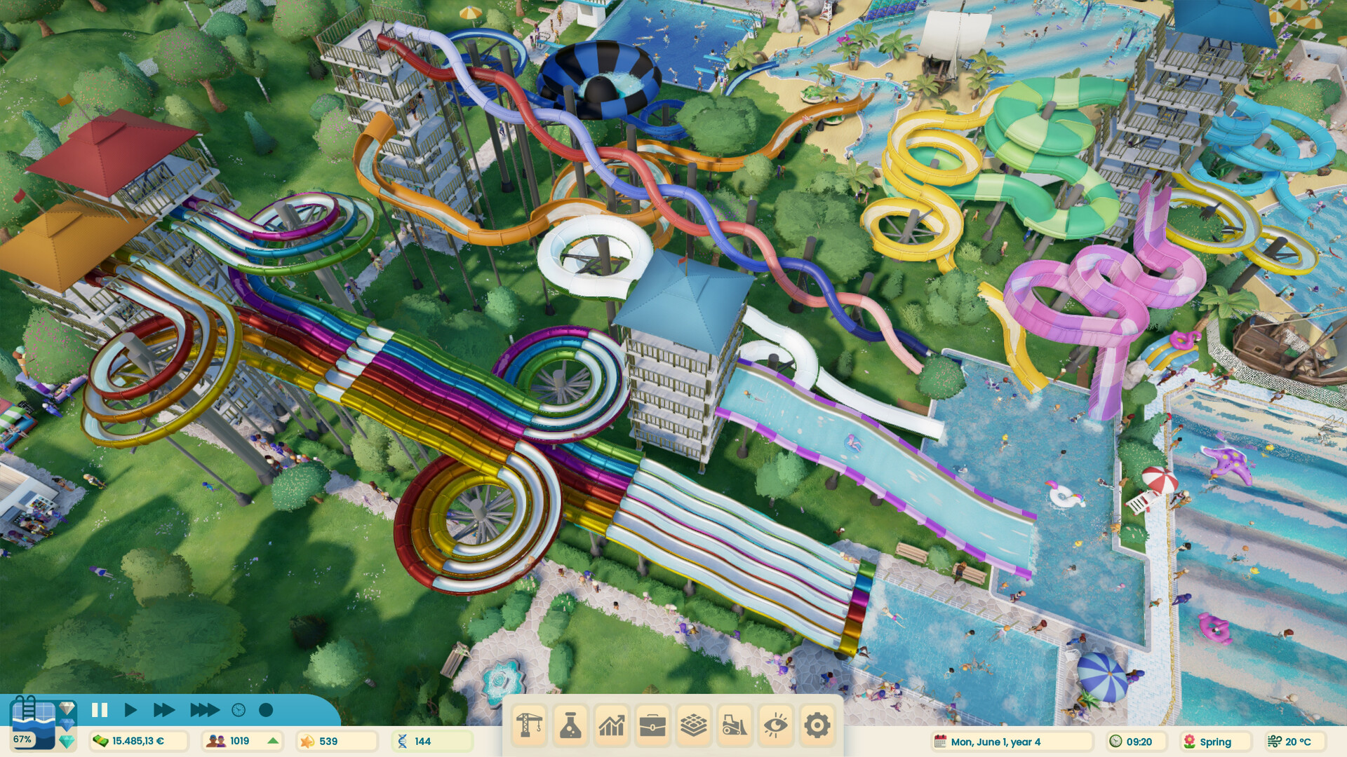 Aquapark Tycoon official Steam screenshot